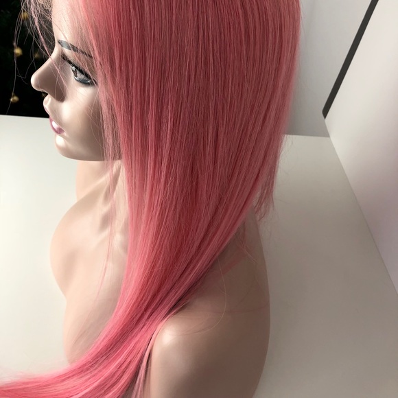 16” Full lace wig pink main image 4